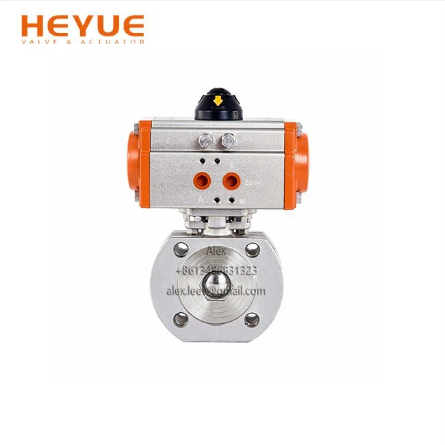 Pneumatic Italian Wafer Thin Ball Valve