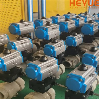 Pneumatic PVC kúluventill fyrir efnaiðnað